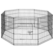 24" 8 Panel Pet Dog Playpen Puppy Exercise Cage Enclosure Fence Play Pen V610-FLATIRON-24