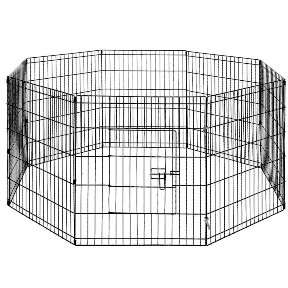 24" 8 Panel Pet Dog Playpen Puppy Exercise Cage Enclosure Fence Play Pen V610-FLATIRON-24