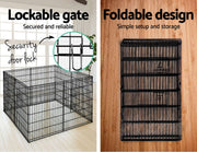 36" 8 Panel Pet Dog Playpen Puppy Exercise Cage Enclosure Fence Play Pen V610-FLATIRON-36