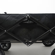 Foldable Collapsible Wagon Cart Garden Beach Outdoor Shopping Trolley Fishing Camping V610-FLDWAG-9150-BLA