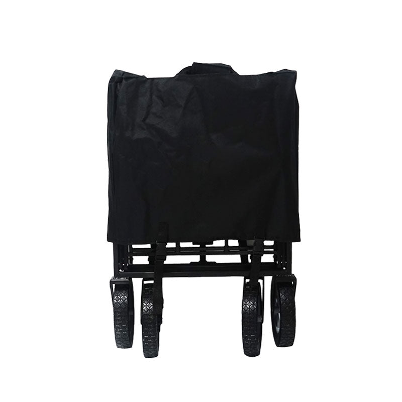 Foldable Collapsible Wagon Cart Garden Beach Outdoor Shopping Trolley Fishing Camping V610-FLDWAG-9150-BLA