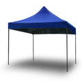 3x3m Pop Up Gazebo Outdoor Tent Folding Marquee Party Camping Market Canopy - blue V610-GAR-3X3-BL
