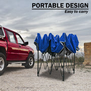 3x3m Pop Up Gazebo Outdoor Tent Folding Marquee Party Camping Market Canopy - blue V610-GAR-3X3-BL