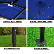 3x3m Pop Up Gazebo Outdoor Tent Folding Marquee Party Camping Market Canopy - blue V610-GAR-3X3-BL