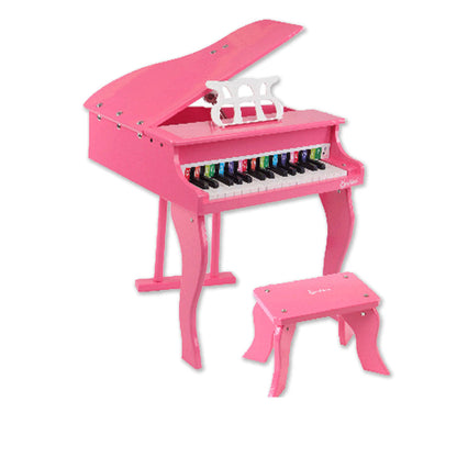Kids Wooden Pretend Musical Toy Baby Children Grand Toy Mini 30 Keys Piano Pink V610-GRAPIN-0293-PIN
