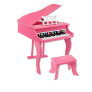 Kids Wooden Pretend Musical Toy Baby Children Grand Toy Mini 30 Keys Piano Pink V610-GRAPIN-0293-PIN