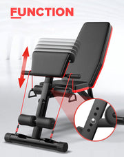 Adjustable FID Ab Abdominal Weight Press Bench Fitness Incline Sit up Gym Flat V610-GYM-DUMBEN-83129