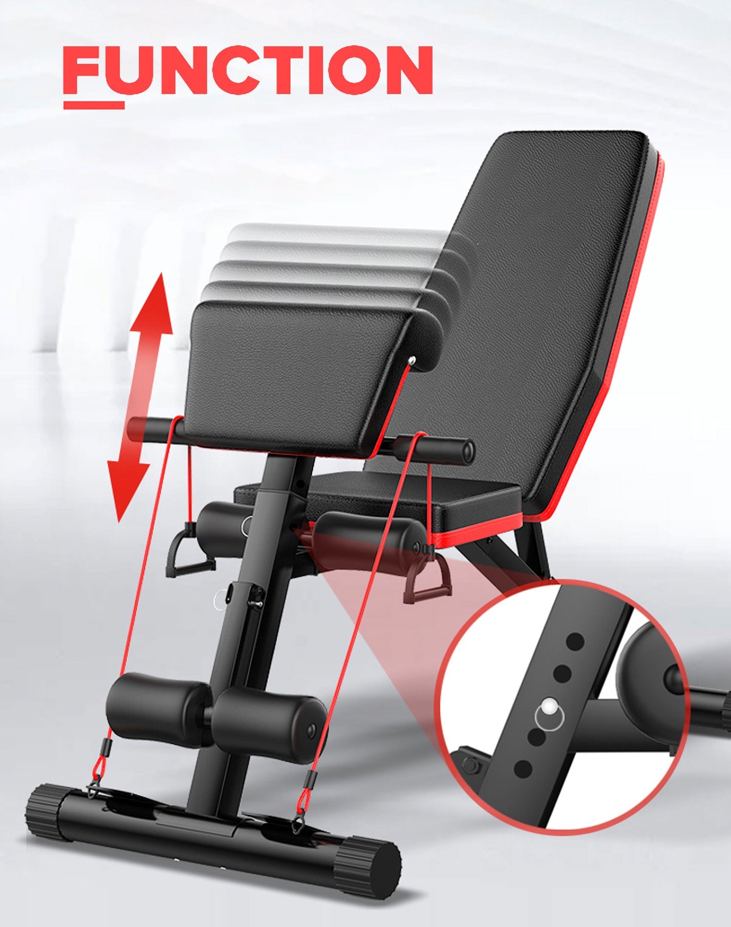 Adjustable FID Ab Abdominal Weight Press Bench Fitness Incline Sit up Gym Flat V610-GYM-DUMBEN-83129