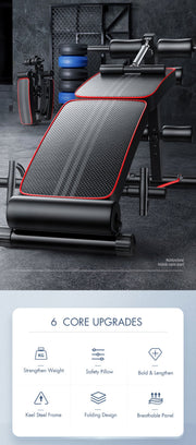 Foldable Weight Sit Up Bench Press Adjustable Home Gym Abdominal Exercise Fitness V610-GYM-SIT-83124