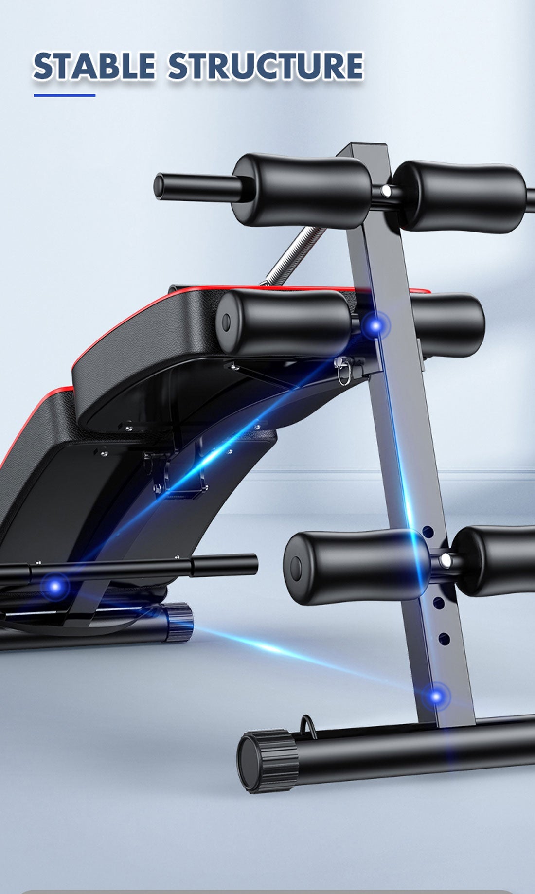 Foldable Weight Sit Up Bench Press Adjustable Home Gym Abdominal Exercise Fitness V610-GYM-SIT-83124
