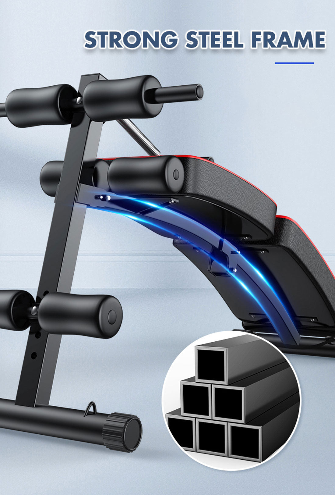Foldable Weight Sit Up Bench Press Adjustable Home Gym Abdominal Exercise Fitness V610-GYM-SIT-83124