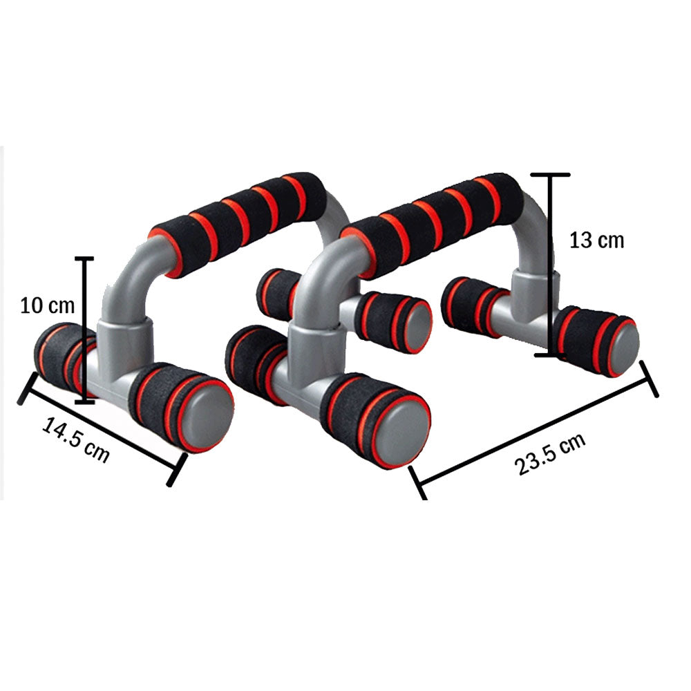 Push Up Bar handle Push-up Stand Grip For Home Fitness Exercise Workout - red V610-IPUS-RE