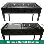 Large Portable Charcoal Outdoor BBQ Barbecue Grill Set V610-LARBQ-70C