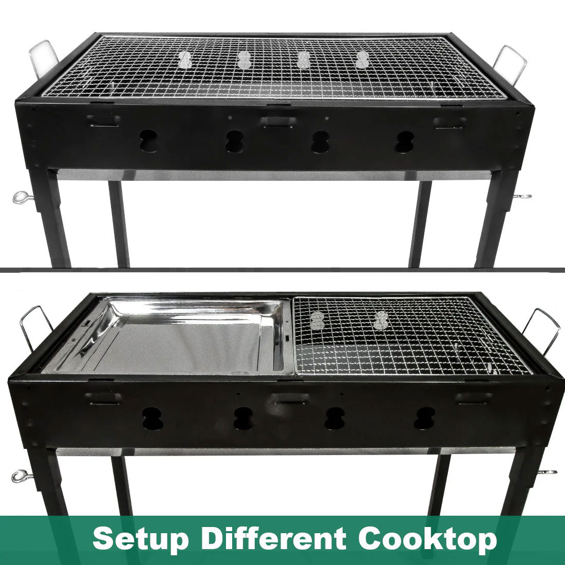 Large Portable Charcoal Outdoor BBQ Barbecue Grill Set V610-LARBQ-70C