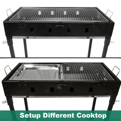 Large Portable Charcoal Outdoor BBQ Barbecue Grill Set V610-LARBQ-70C