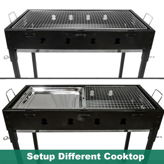 Large Portable Charcoal Outdoor BBQ Barbecue Grill Set V610-LARBQ-70C