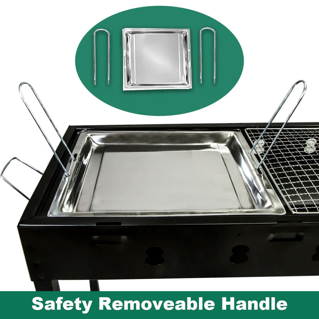 Large Portable Charcoal Outdoor BBQ Barbecue Grill Set V610-LARBQ-70C