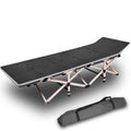 Camping Portable Stretcher Single Foldable Folding Bed Mattress Recliner Mat - grey V610-LUXBED-SQ-GRE-MAT