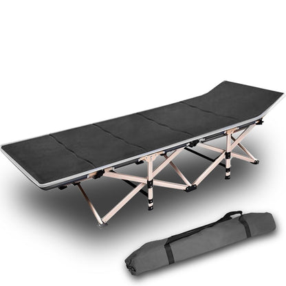 Camping Portable Stretcher Single Foldable Folding Bed Mattress Recliner Mat - grey V610-LUXBED-SQ-GRE-MAT