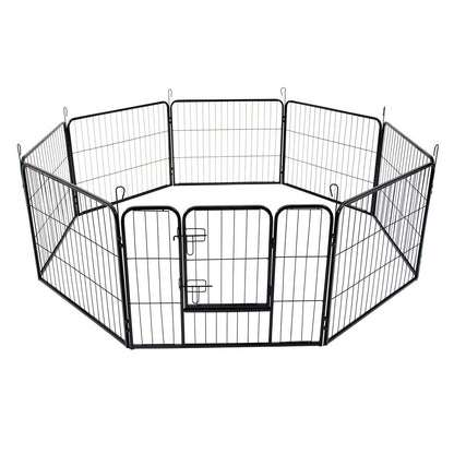 40" Best 8 Panel Pet Playpen Dog Cage Puppy Exercise Crate Enclosure Rabbit Fence V610-LUXPLA-40