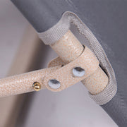 Reclining Sun Beach Deck Lounge Chair Outdoor Folding Camping Fishing Arm Rest - grey V610-LUXRECLI-GRE