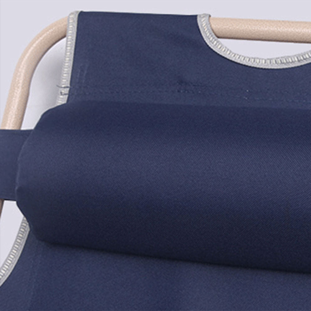 Reclining Sun Beach Deck Lounge Chair Outdoor Folding Camping Fishing Arm Rest - navy V610-LUXRECLI-NAV