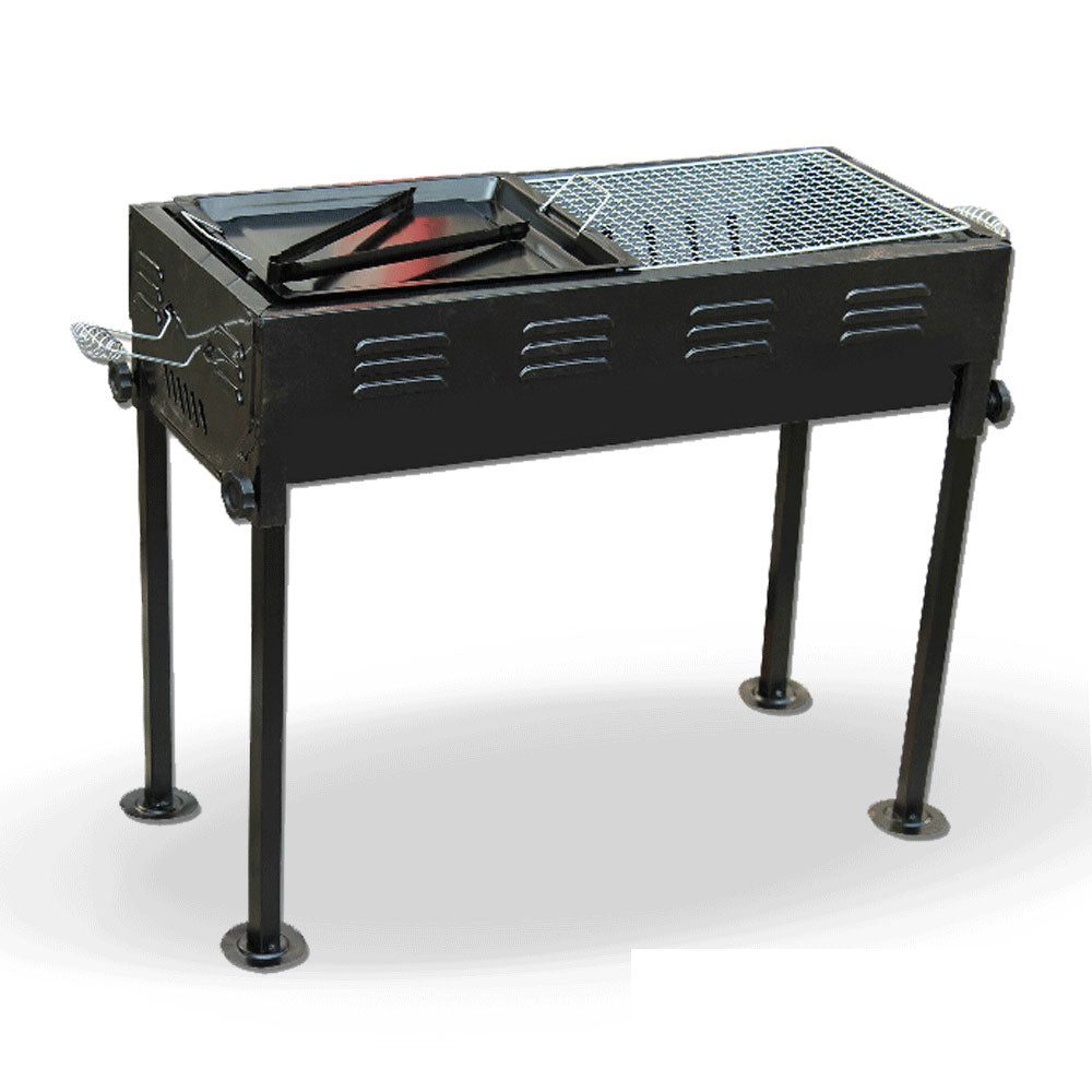 Portable Outdoor Mangal BBQ Grill Charcoal Shish Kebab Shashly Picnic Camping V610-MEDBQ