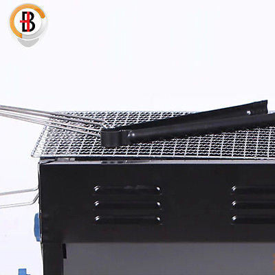 Portable Outdoor Mangal BBQ Grill Charcoal Shish Kebab Shashly Picnic Camping V610-MEDBQ