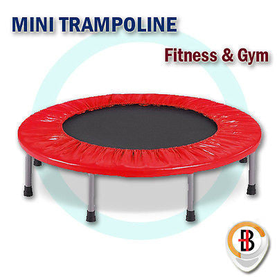 36" Mini Trampoline Jogger Rebounder Home Gym Workout Fitness Red V610-MINTRAM-36-RE