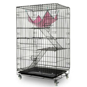 3 Level Rabbit Bird Cage Ferret Parrot Aviary Cat Rat Aviary Budgie Hamster Pet Cages Castor L V610-PET-CAT-CAT-L
