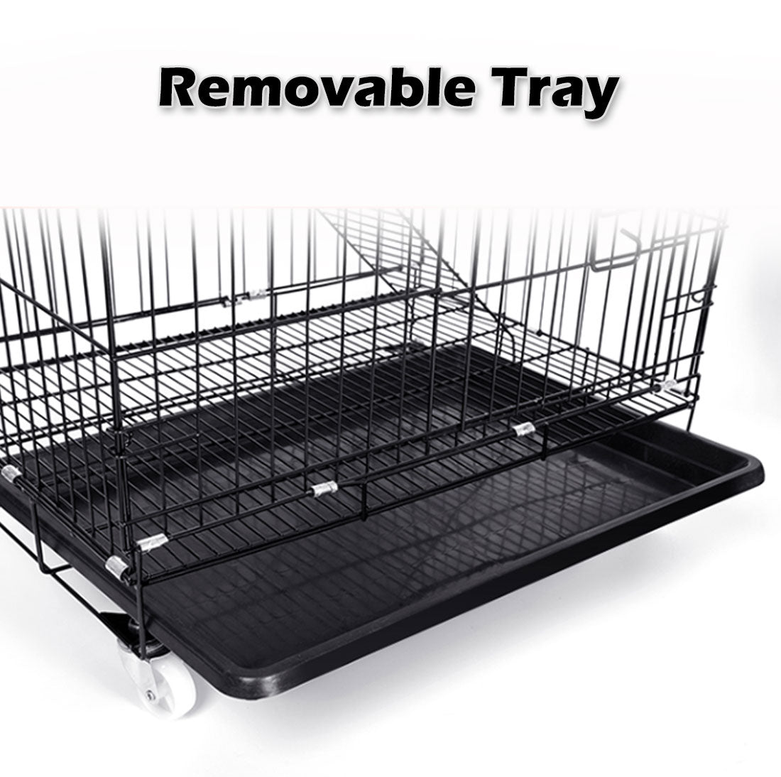 3 Level Rabbit Bird Cage Ferret Parrot Aviary Cat Rat Aviary Budgie Hamster Pet Cages Castor L V610-PET-CAT-CAT-L