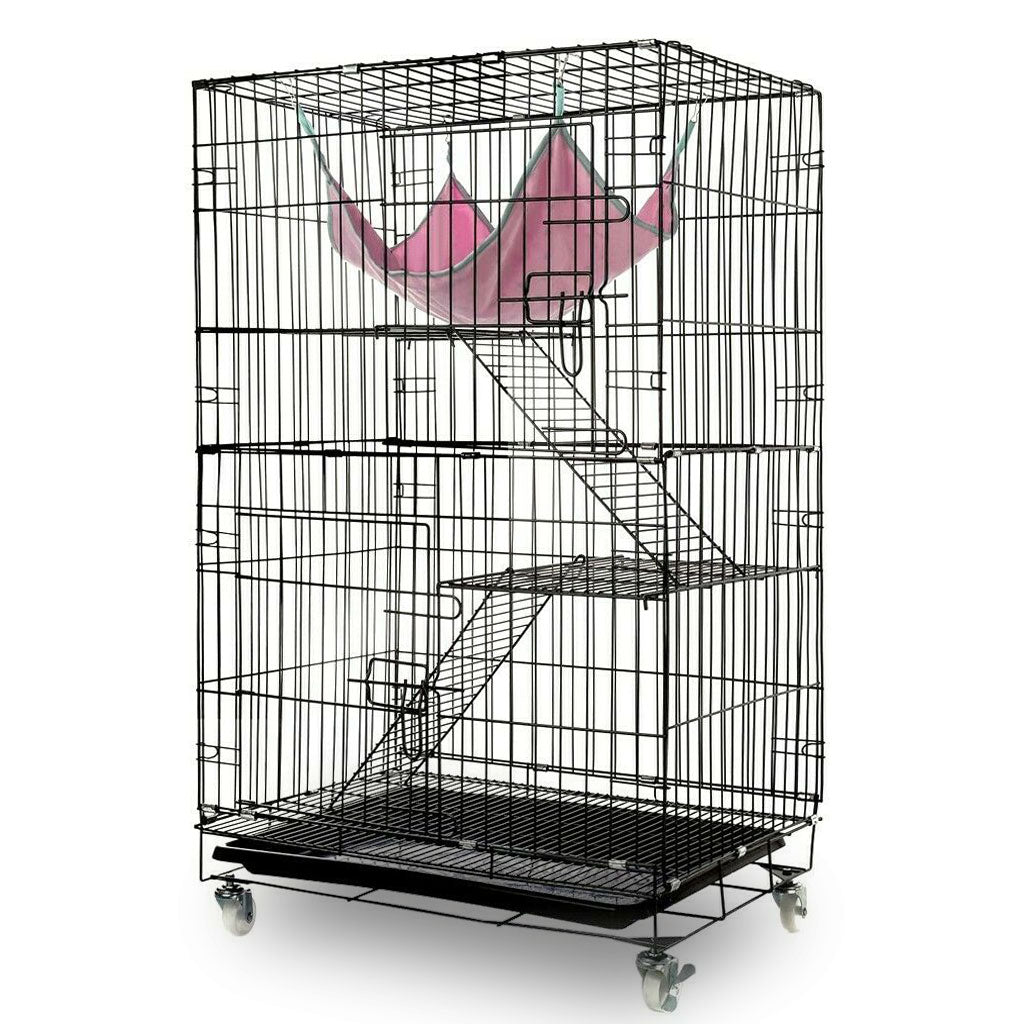 3 Level Rabbit Bird Cage Ferret Parrot Aviary Cat Rat Aviary Budgie Hamster Pet Cages Castor XL V610-PET-CAT-CAT-XL