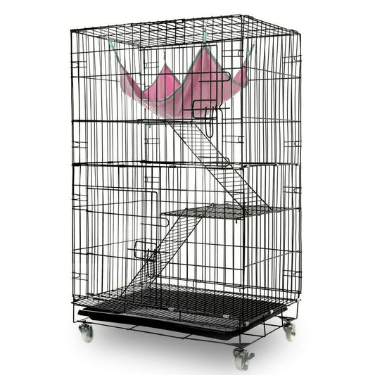 3 Level Rabbit Bird Cage Ferret Parrot Aviary Cat Rat Aviary Budgie Hamster Pet Cages Castor XL V610-PET-CAT-CAT-XL
