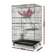 3 Level Rabbit Bird Cage Ferret Parrot Aviary Cat Rat Aviary Budgie Hamster Pet Cages Castor XL V610-PET-CAT-CAT-XL