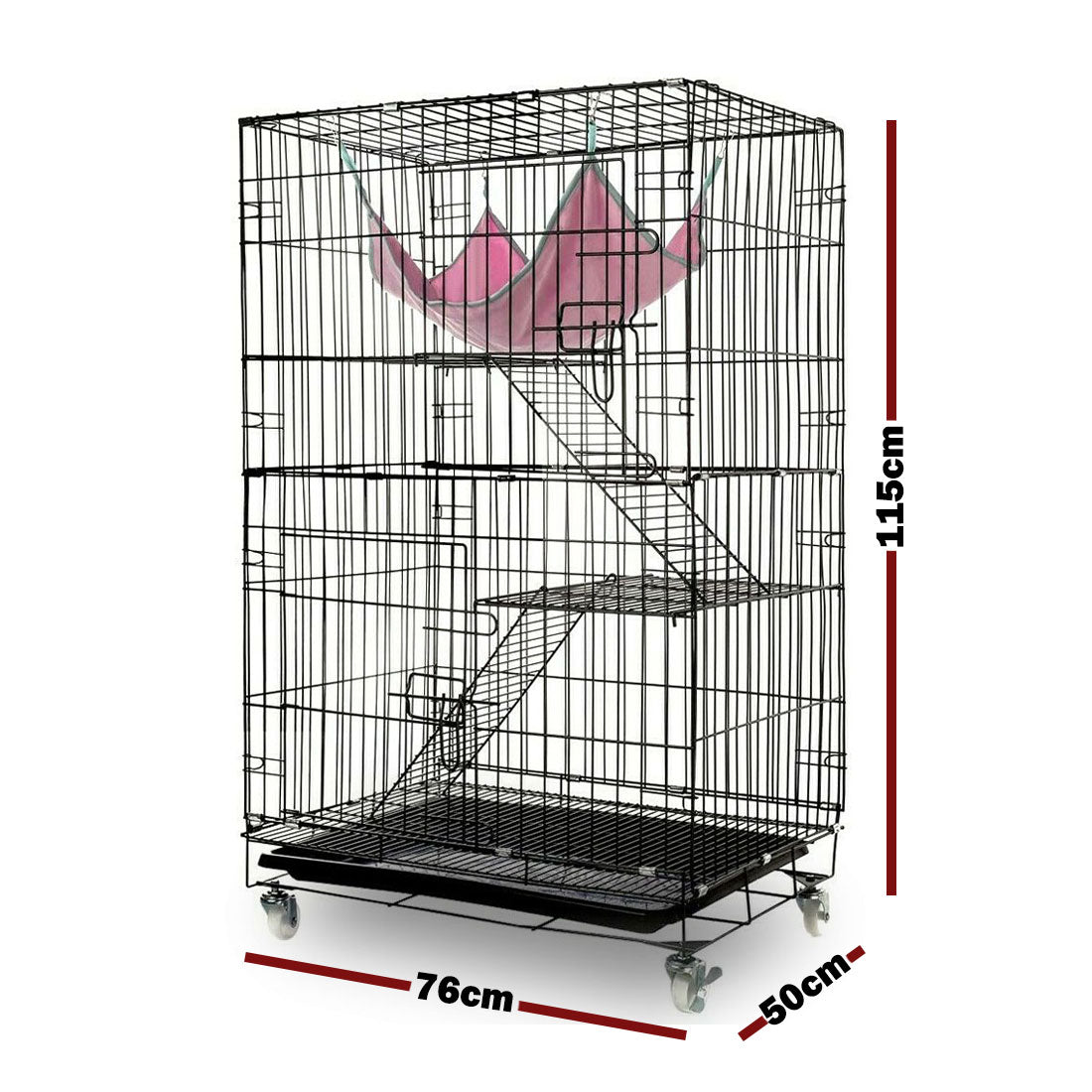 3 Level Rabbit Bird Cage Ferret Parrot Aviary Cat Rat Aviary Budgie Hamster Pet Cages Castor XL V610-PET-CAT-CAT-XL