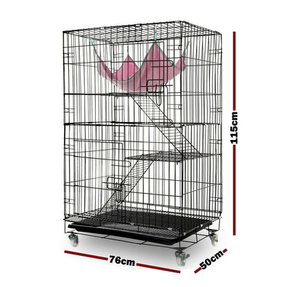 3 Level Rabbit Bird Cage Ferret Parrot Aviary Cat Rat Aviary Budgie Hamster Pet Cages Castor XL V610-PET-CAT-CAT-XL