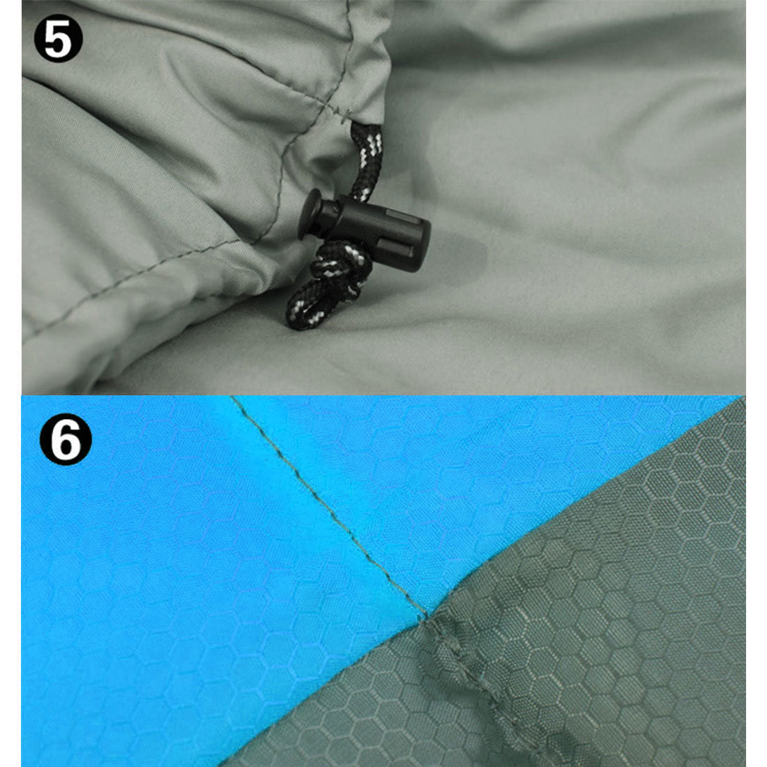 Outdoor Camping Envelope Sleeping Bag Thermal Tent Hiking Winter Single -15C - blue V610-PKNENVSLEBA-15-BL-SIN