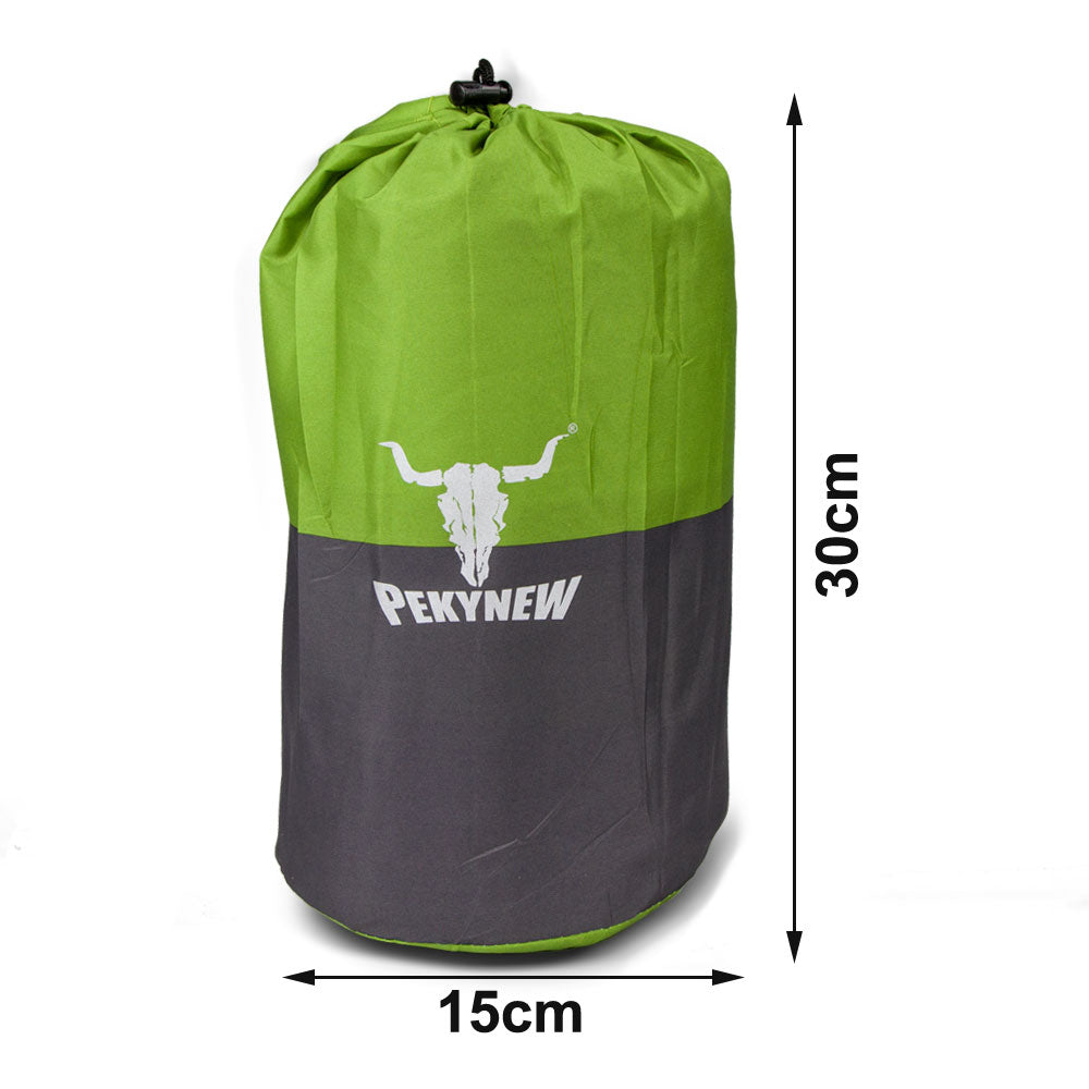 Double Self Inflating Mattress Sleeping Mat Air Bed Camping Camp Hiking Joinable - green V610-PKNSELMAT-GR-DOU