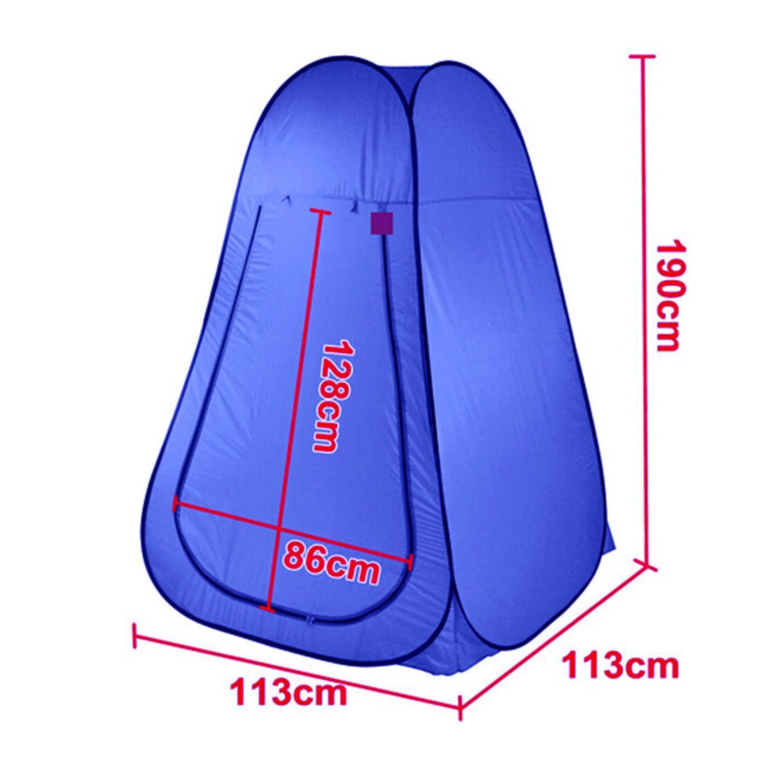 Pop Up Portable Privacy Shower room Tent &20L Outdoor Camping Water Bag Camp Set - blue V610-POPSHOTEN-BLU-20L