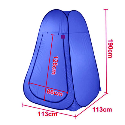 Pop Up Portable Privacy Shower room Tent &20L Outdoor Camping Water Bag Camp Set - blue V610-POPSHOTEN-BLU-20L
