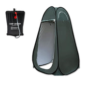 Pop Up Portable Privacy Shower room Tent &20L Outdoor Camping Water Bag Camp Set - green V610-POPSHOTEN-GE-WIN-20L