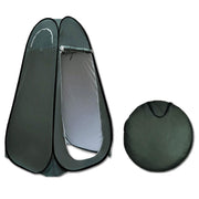Pop Up Camping Shower Toilet Tent Outdoor Privacy Portable Change Room Shelter Silver Linen - green V610-POPSHOTEN-GR-WIN