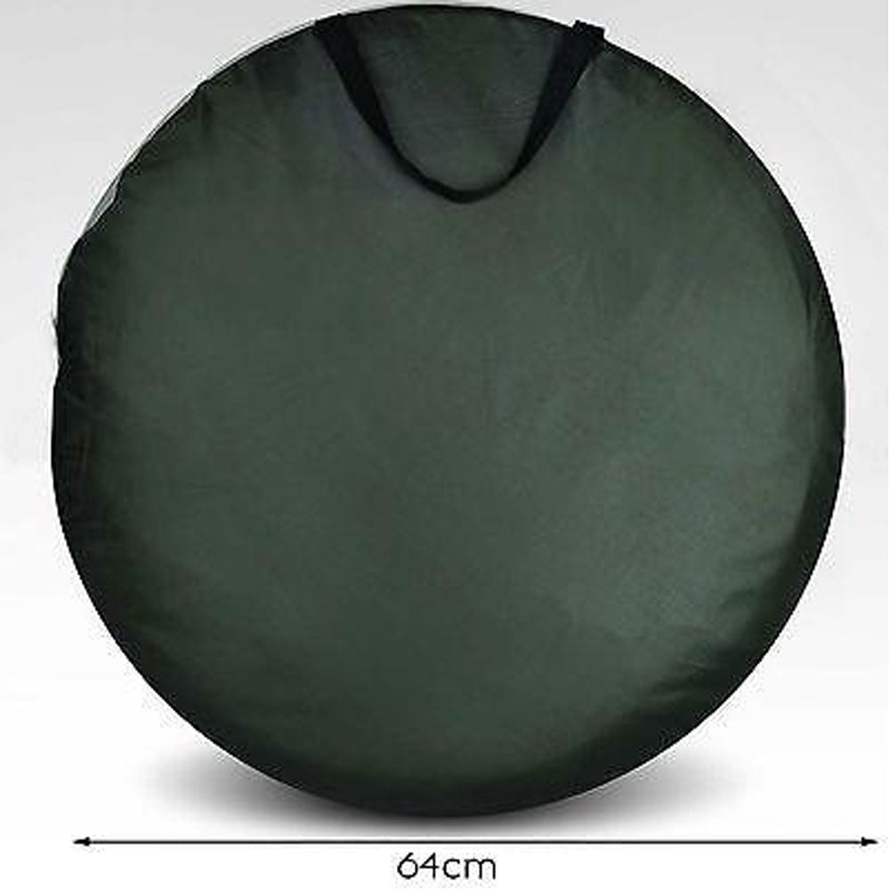 Pop Up Camping Shower Toilet Tent Outdoor Privacy Portable Change Room Shelter Silver Linen - green V610-POPSHOTEN-GR-WIN