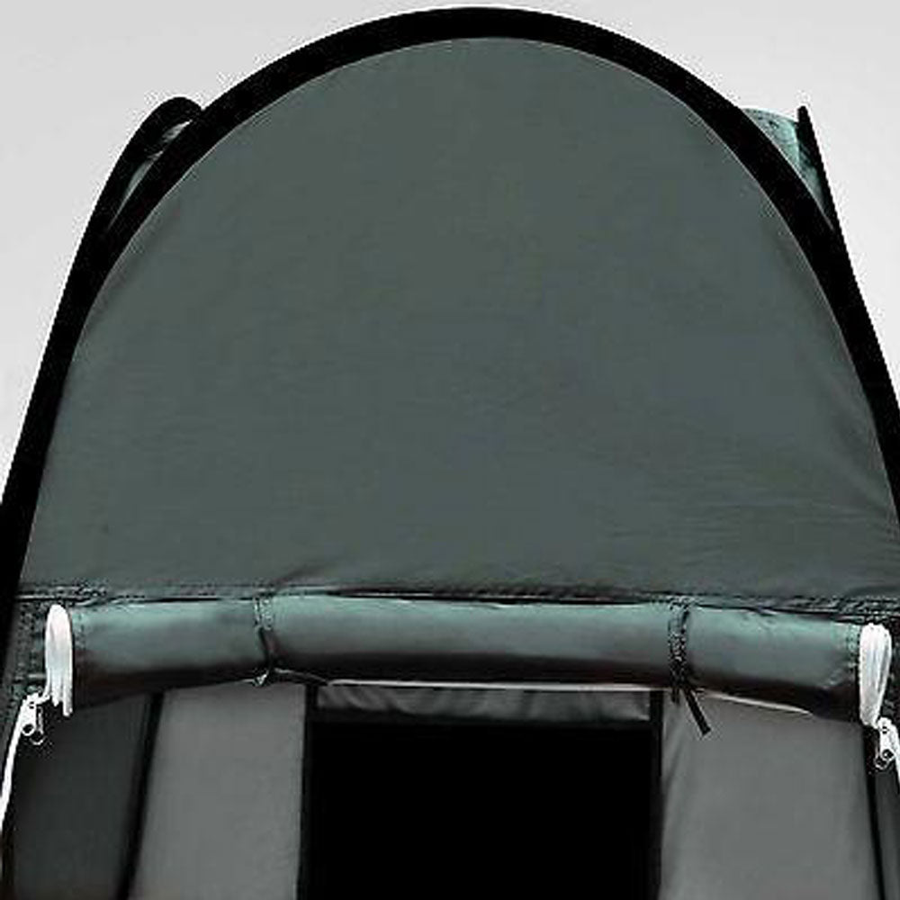 Pop Up Camping Shower Toilet Tent Outdoor Privacy Portable Change Room Shelter Silver Linen - green V610-POPSHOTEN-GR-WIN