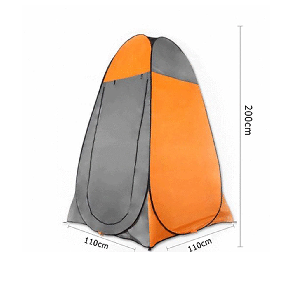Pop Up Portable Privacy Shower room Tent &20L Outdoor Camping Water Bag Camp Set - orange V610-POPSHOTEN/W/20-OR