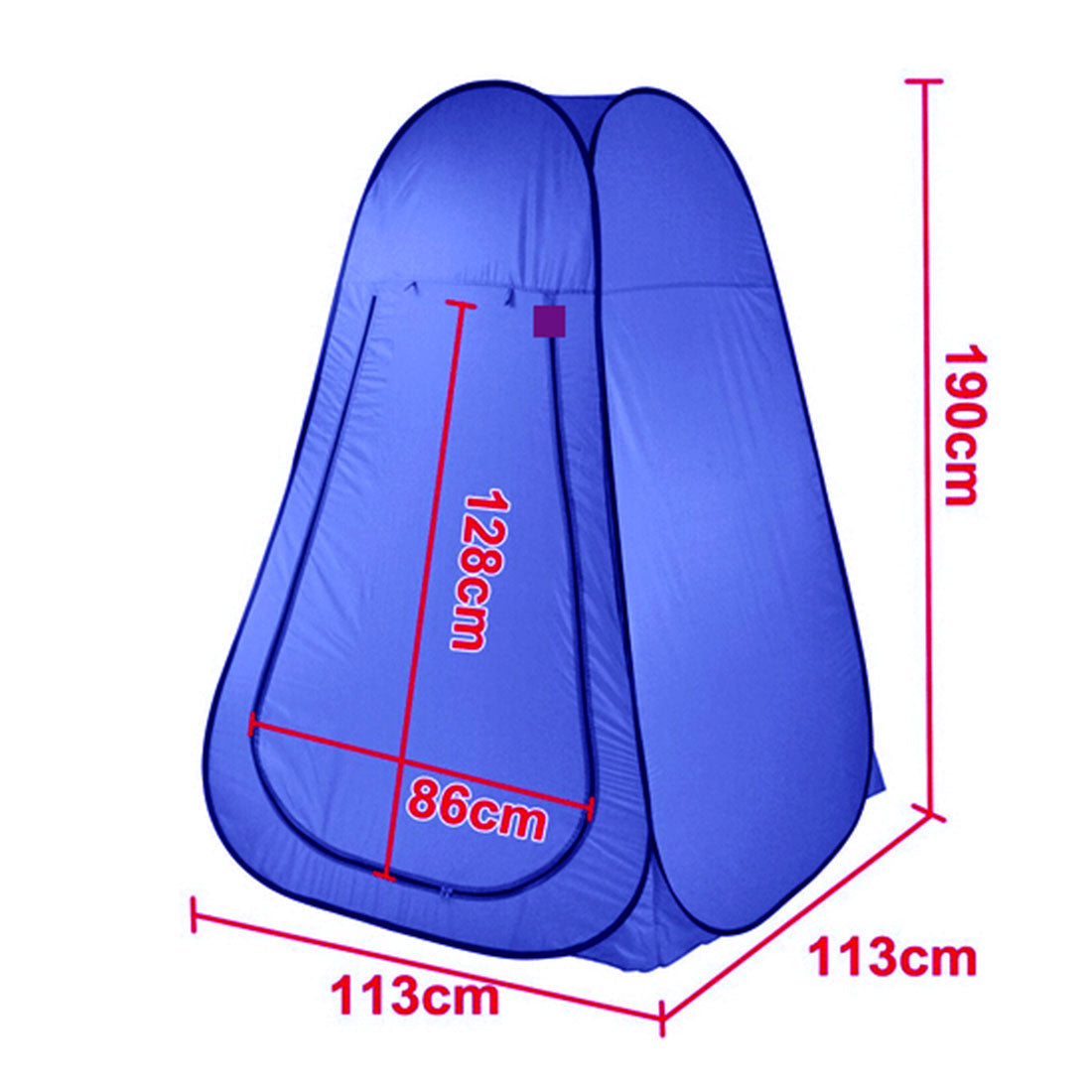 Pop Up Camping Shower Toilet Tent Outdoor Privacy Portable Change Room Shelter - blue V610-POPUP SHOWER TENT BLUE