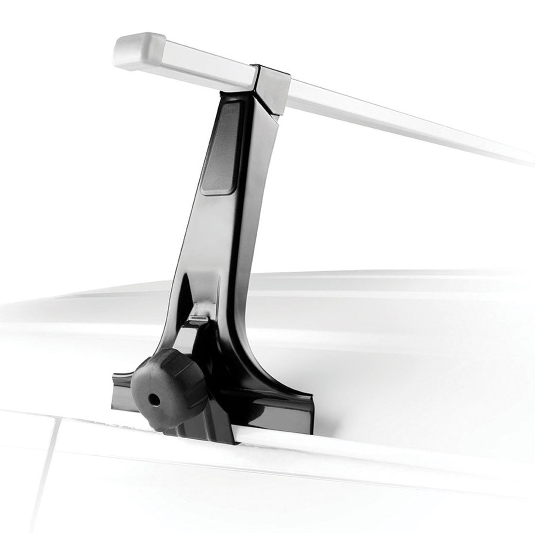 120cm Universal Rain Gutter Car Roof Rack Cross Bars Black Adjustable Brackets Medium V610-ROORAC-RG-BLA-120-19