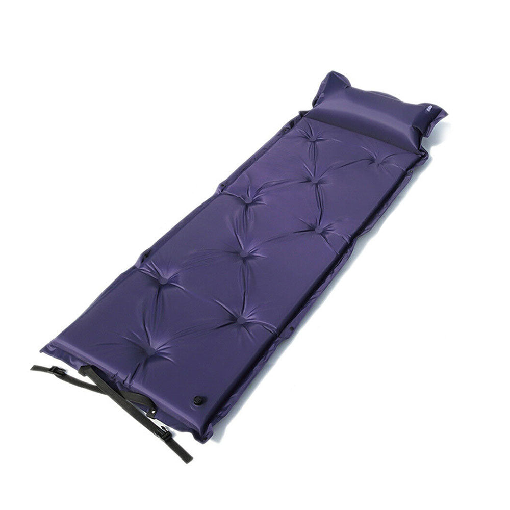 Self Inflating Mattress Camping Hiking Airbed Mat Sleeping with Pillow Bag Camp- navy V610-SELINFMAT-NAV-1