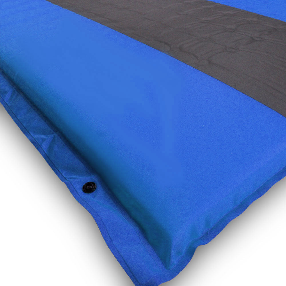 Self Inflating Mattress Sleeping Pad Mat Air Bed Camping Camp Hiking Joinable - blue V610-SELMATS8573-BL-SIN