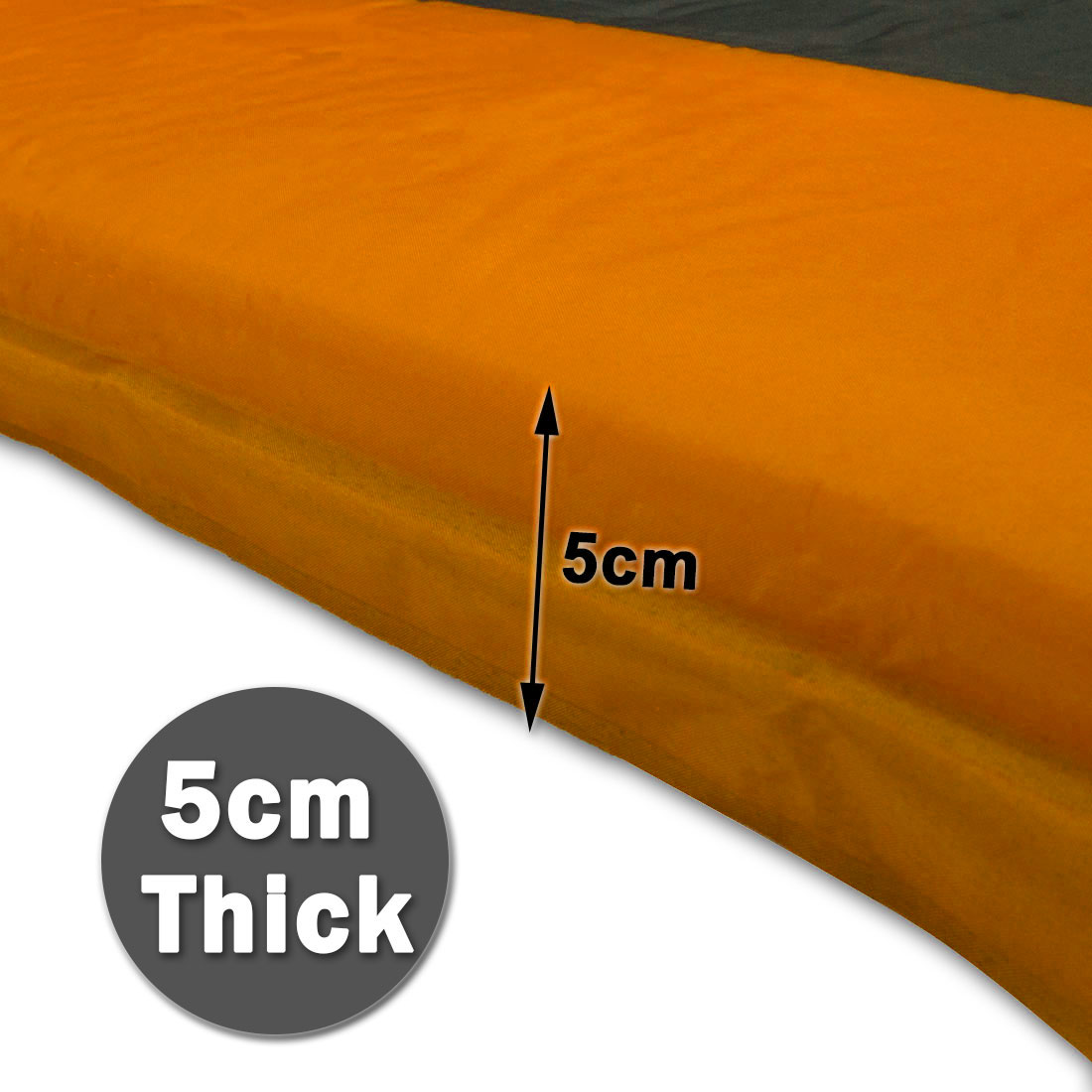 Self Inflating Mattress Sleeping Pad Mat Air Bed Camping Camp Hiking Joinable - orange V610-SELMATS8573-OR-SIN